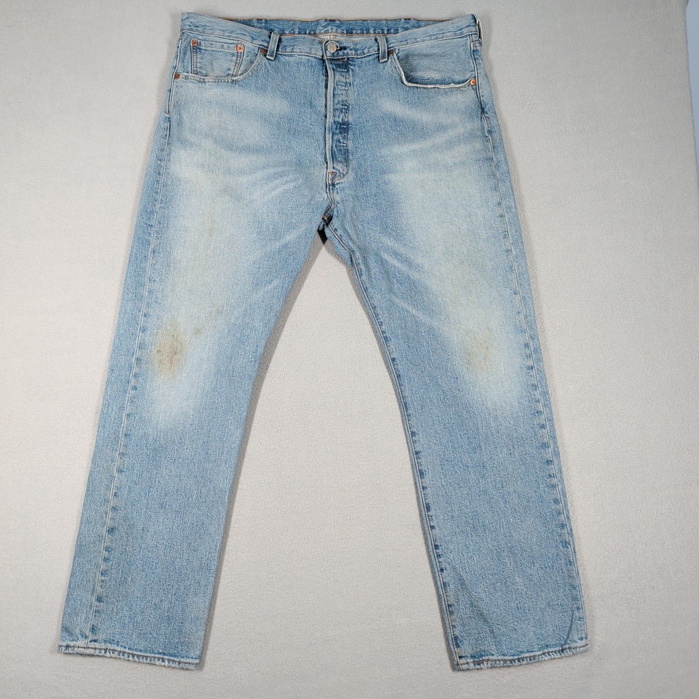 Levi's 501 Jeans Men 40x30 Blue Original Fit Button Fly Denim Workwear Casual‎